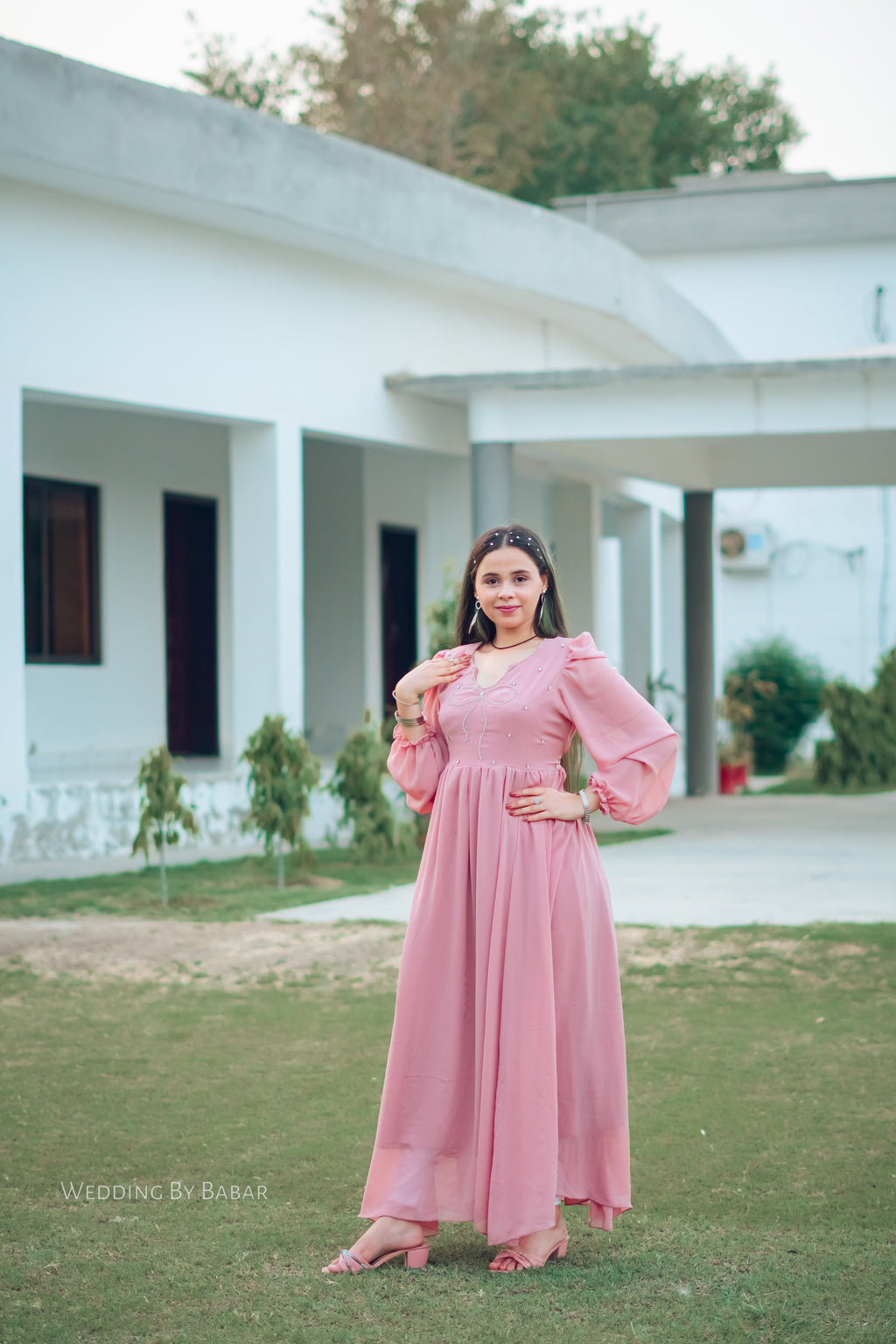 Lily Georgette Embellished Dress