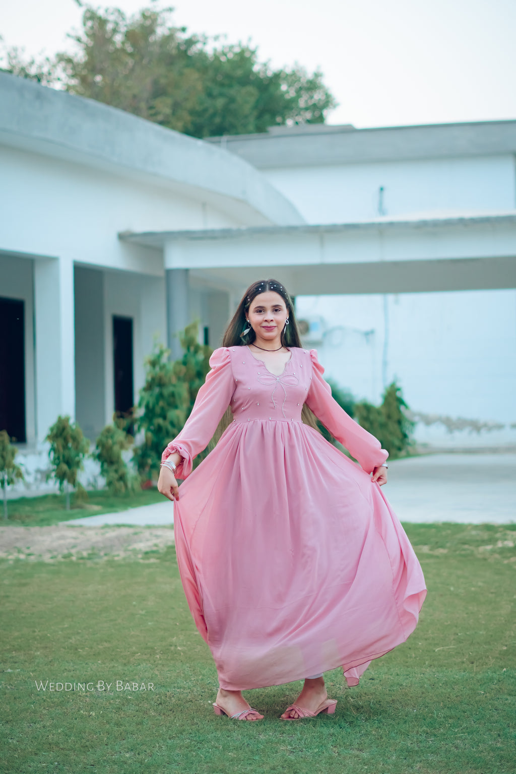 Lily Georgette Embellished Dress