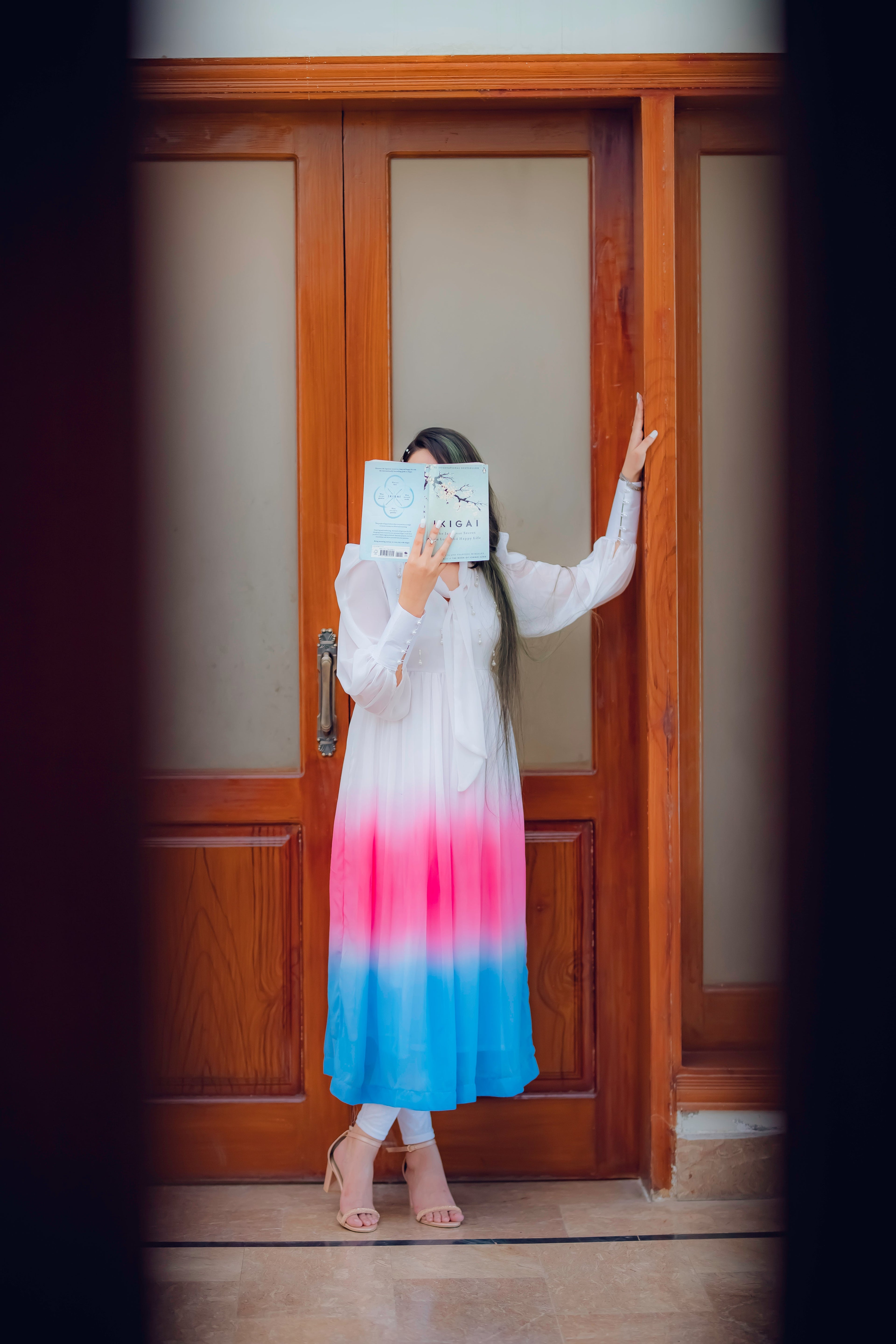 Tie Dye Orchid Georgette Dress