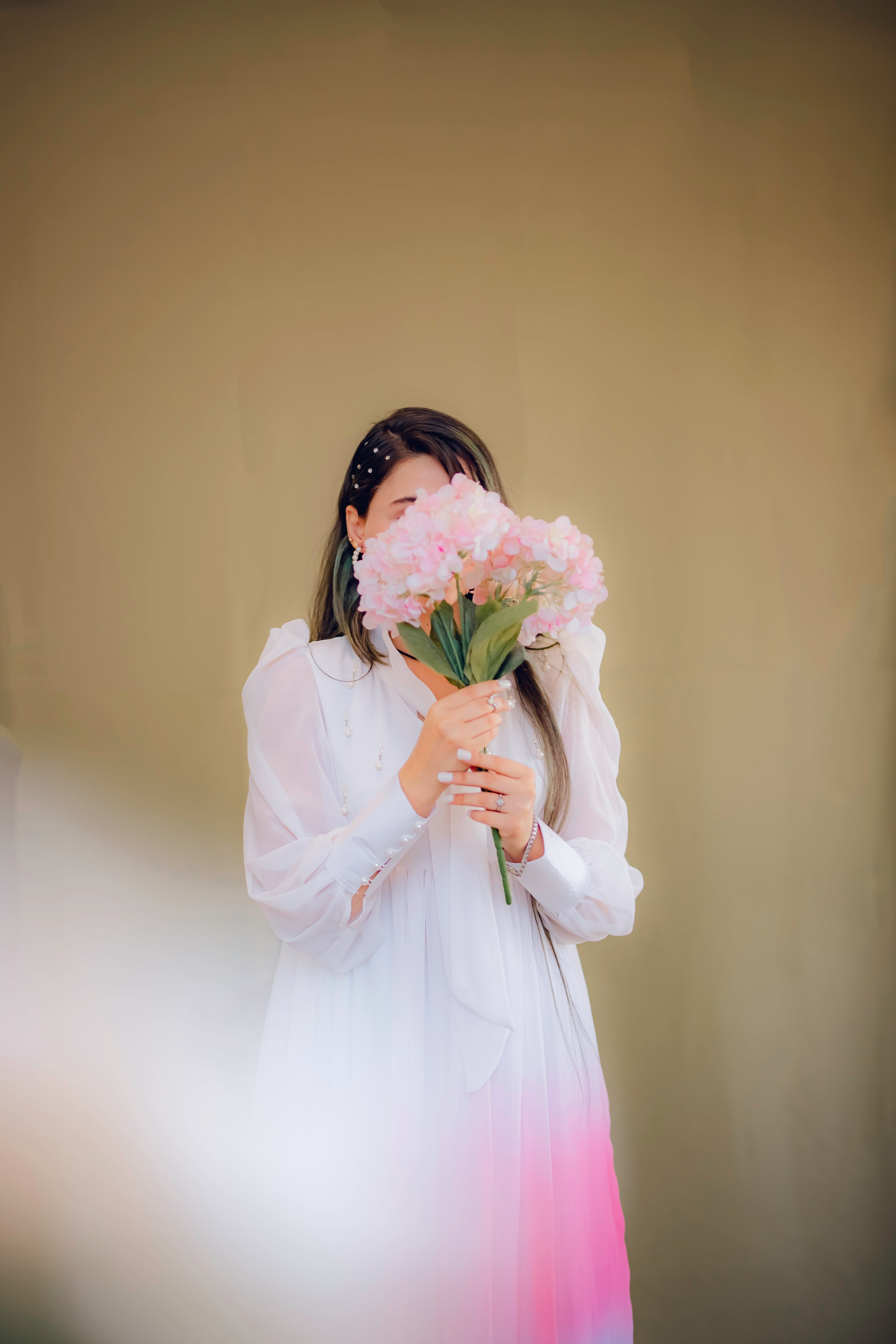 Tie Dye Orchid Georgette Dress