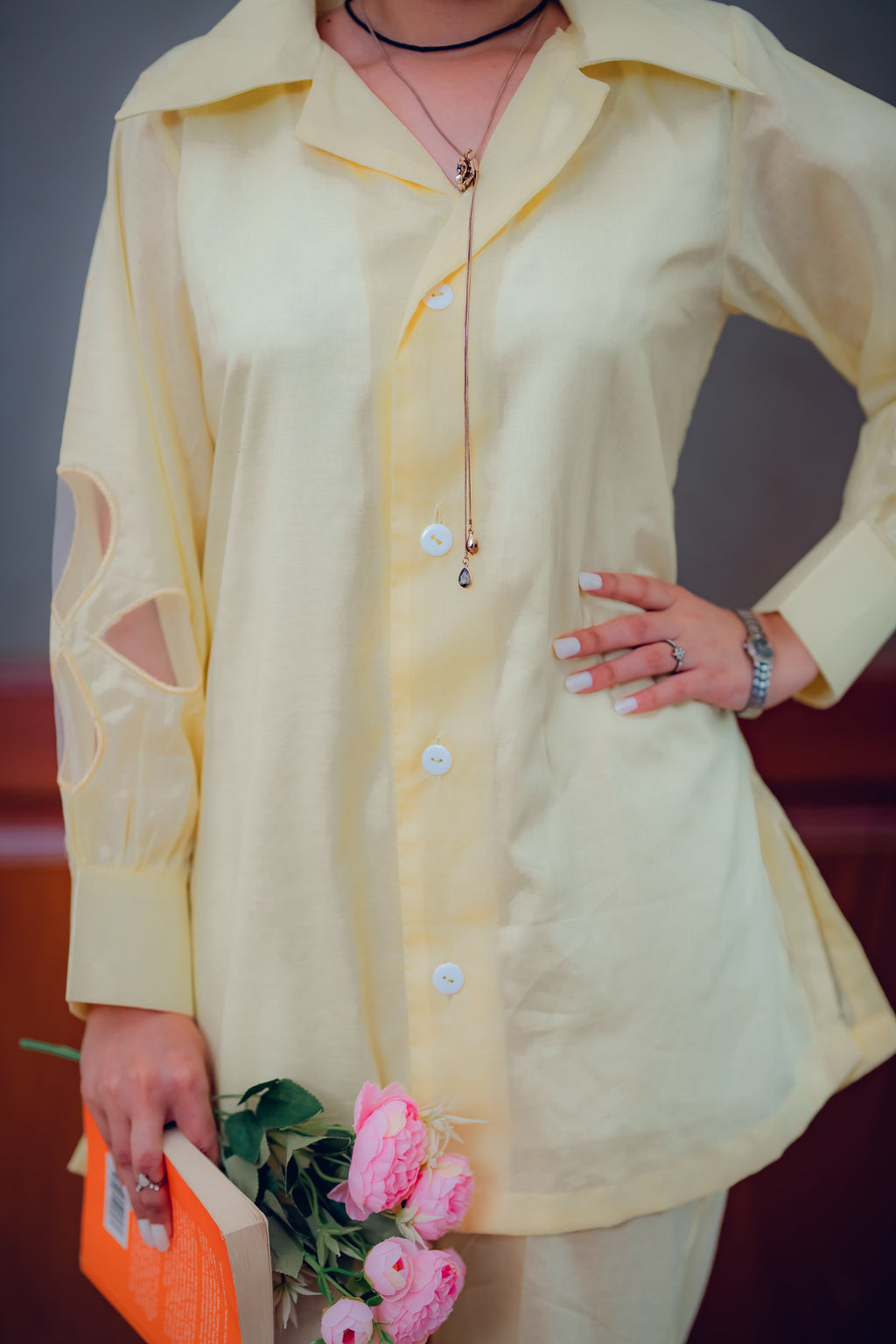 Primrose Cut-work Cotton Co-ord Set