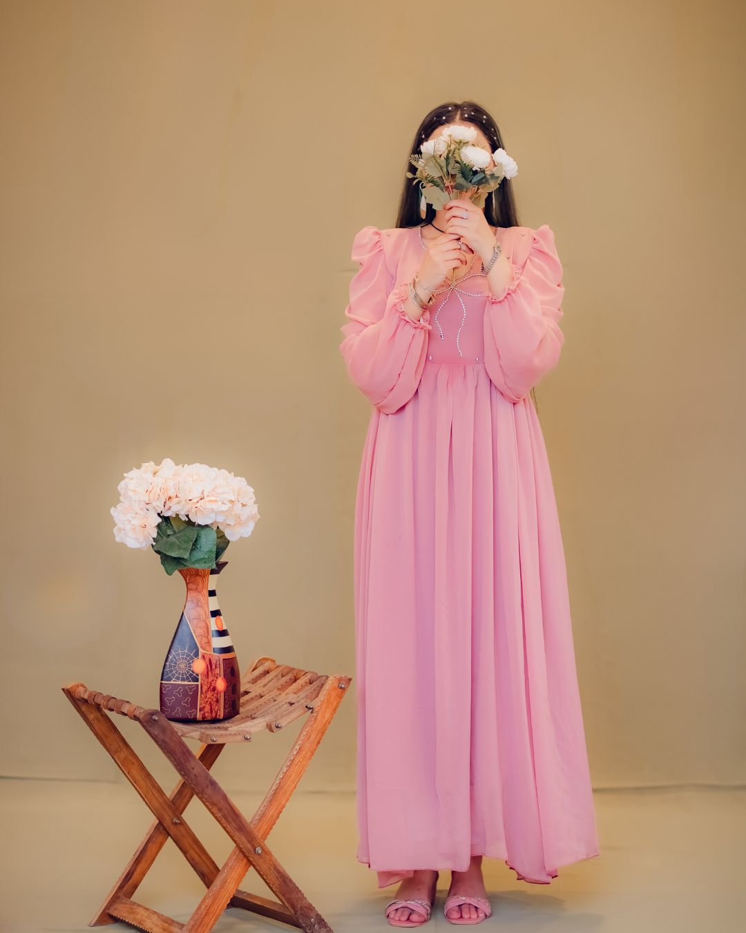 Lily Georgette Embellished Dress